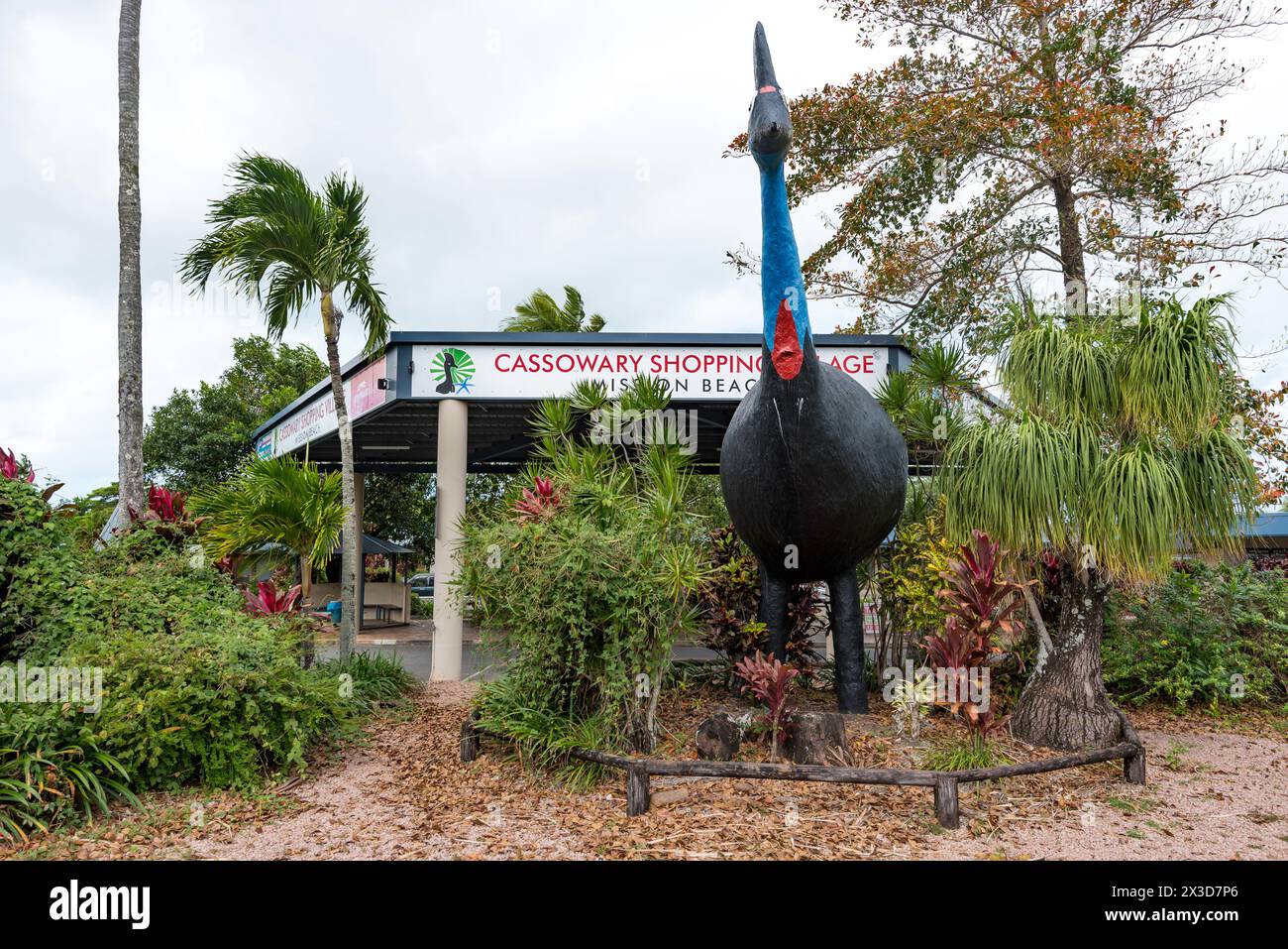 The Big Cassowary statue stands 5 meters tall at the shopping complex