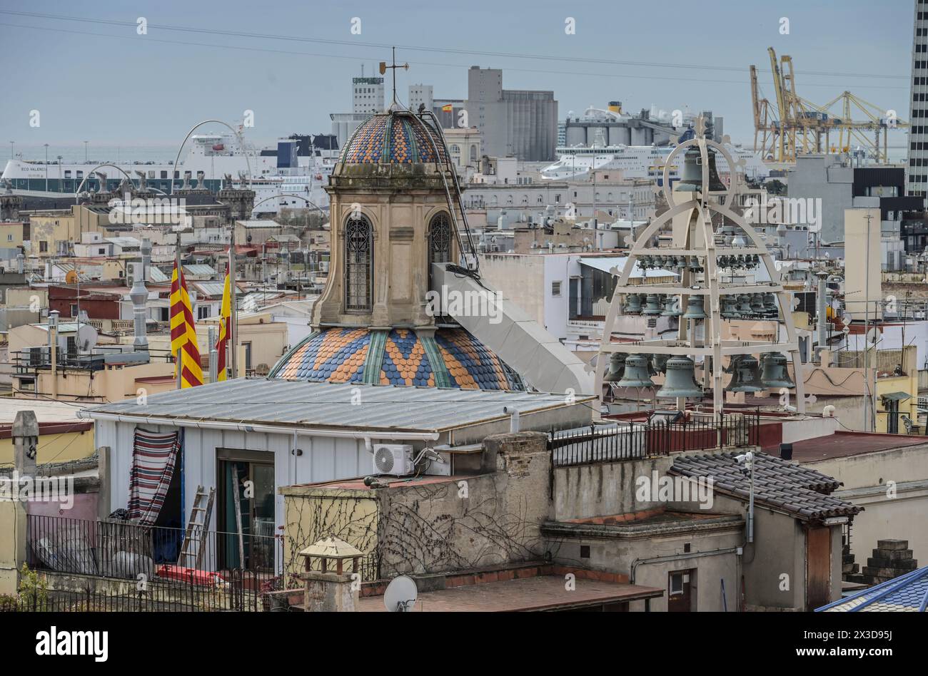 Stadtansicht Altstadt, Barcelona, Katalonien, Spanien Stock Photo