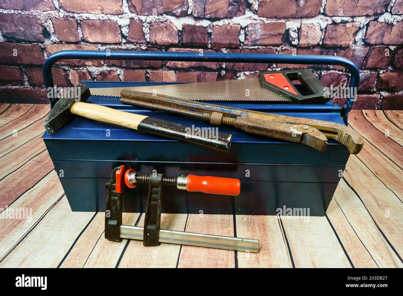 toolbox with tools Stock Photo