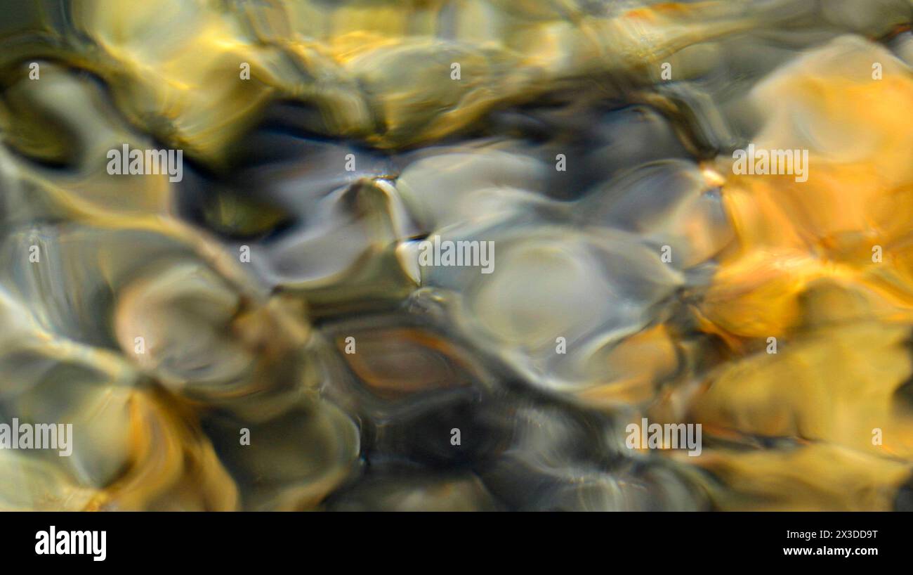 River Water Blurred Abstract Background Stock Photo