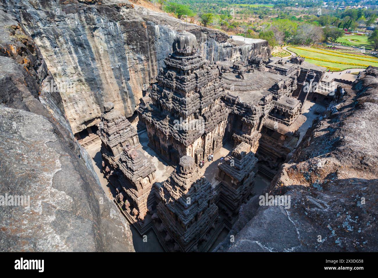 The Kailasa or Kailash Temple is the largest rock cut Hindu temple at ...