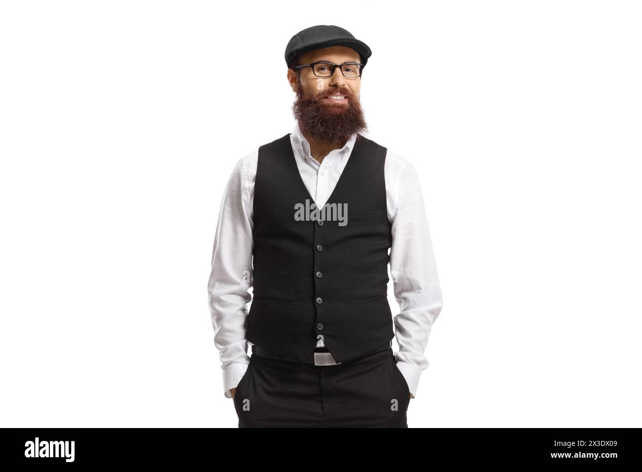 Black vest and white shirt hi-res stock photography and images - Alamy