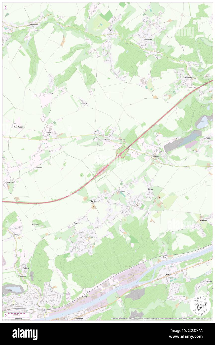 Couthuin Airport, Province de Liège, BE, Belgium, Wallonia, N 50 32' 31'', N 5 7' 32'', map, Cartascapes Map published in 2024. Explore Cartascapes, a map revealing Earth's diverse landscapes, cultures, and ecosystems. Journey through time and space, discovering the interconnectedness of our planet's past, present, and future. Stock Photo