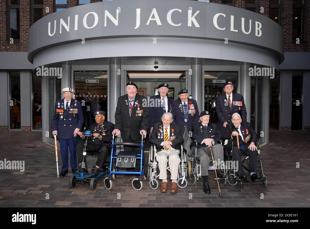 D-Day and Normandy veterans (left to right) Alec Penstone, 98, Gilbert ...
