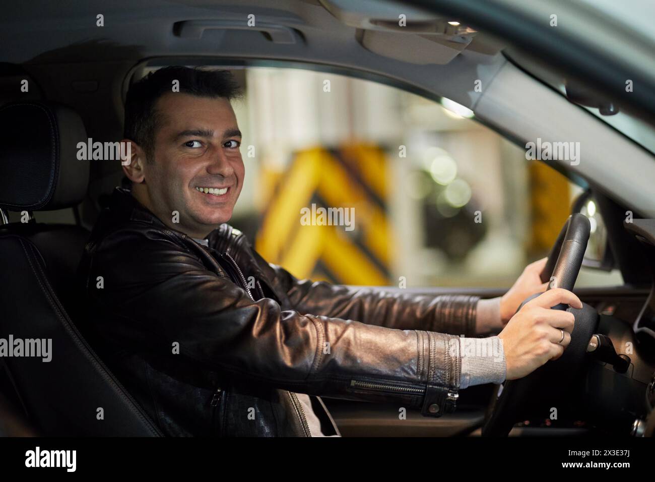 Steering wheel lock hi-res stock photography and images - Alamy