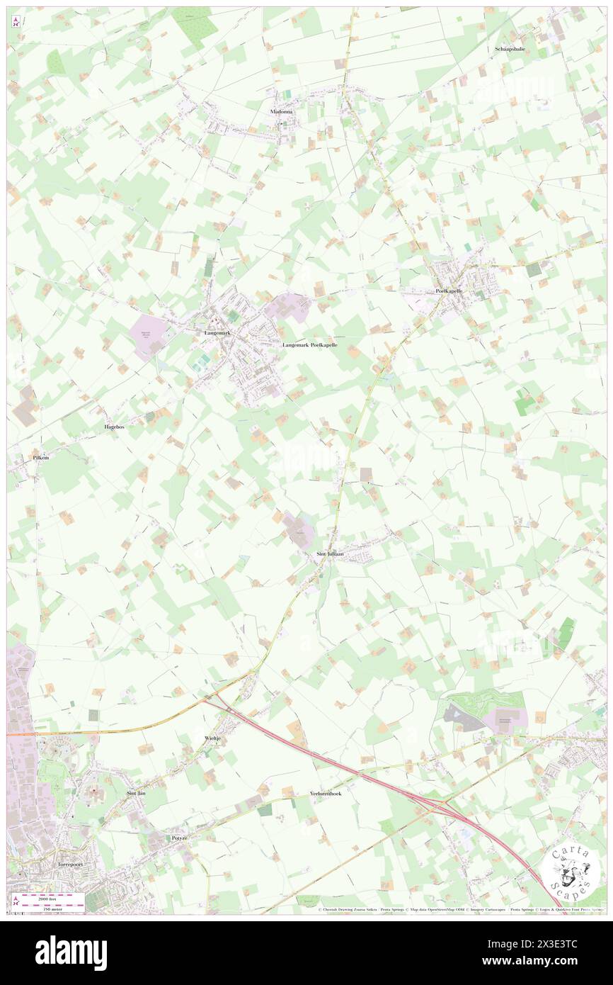 Stroombeek, Provincie West-Vlaanderen, BE, Belgium, Flanders, N 50 53' 59'', N 2 55' 59'', map, Cartascapes Map published in 2024. Explore Cartascapes, a map revealing Earth's diverse landscapes, cultures, and ecosystems. Journey through time and space, discovering the interconnectedness of our planet's past, present, and future. Stock Photo