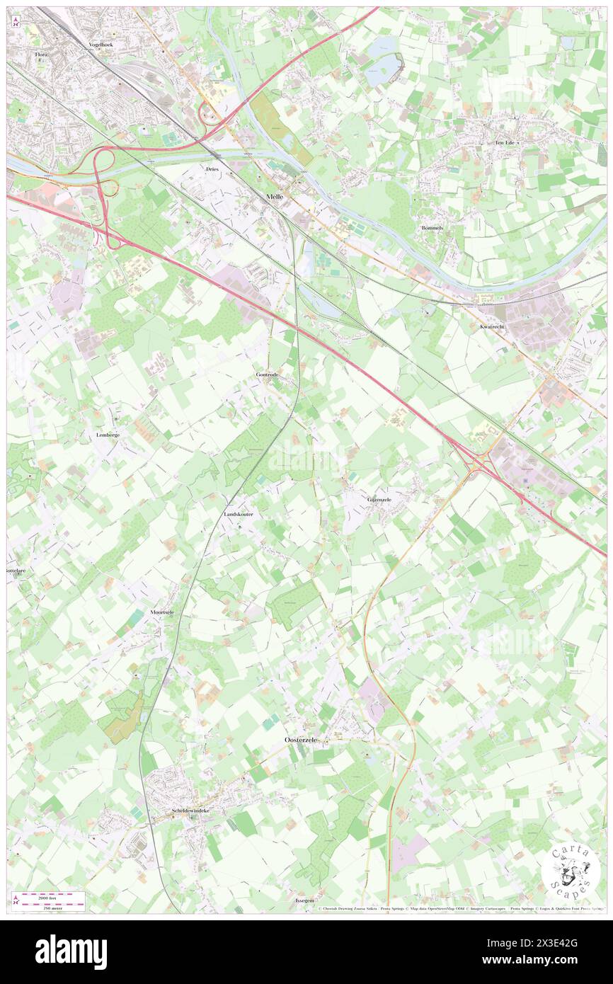Potaardewijk, Provincie Oost-Vlaanderen, BE, Belgium, Flanders, N 50 58' 30'', N 3 48' 15'', map, Cartascapes Map published in 2024. Explore Cartascapes, a map revealing Earth's diverse landscapes, cultures, and ecosystems. Journey through time and space, discovering the interconnectedness of our planet's past, present, and future. Stock Photo