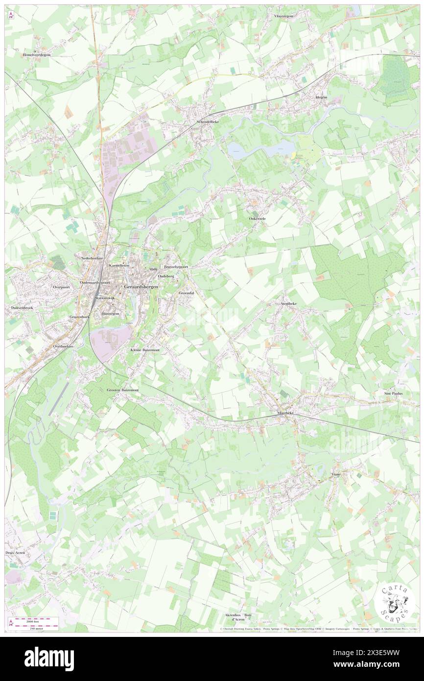 Te Wambas, Provincie Oost-Vlaanderen, BE, Belgium, Flanders, N 50 46' 0'', N 3 53' 59'', map, Cartascapes Map published in 2024. Explore Cartascapes, a map revealing Earth's diverse landscapes, cultures, and ecosystems. Journey through time and space, discovering the interconnectedness of our planet's past, present, and future. Stock Photo