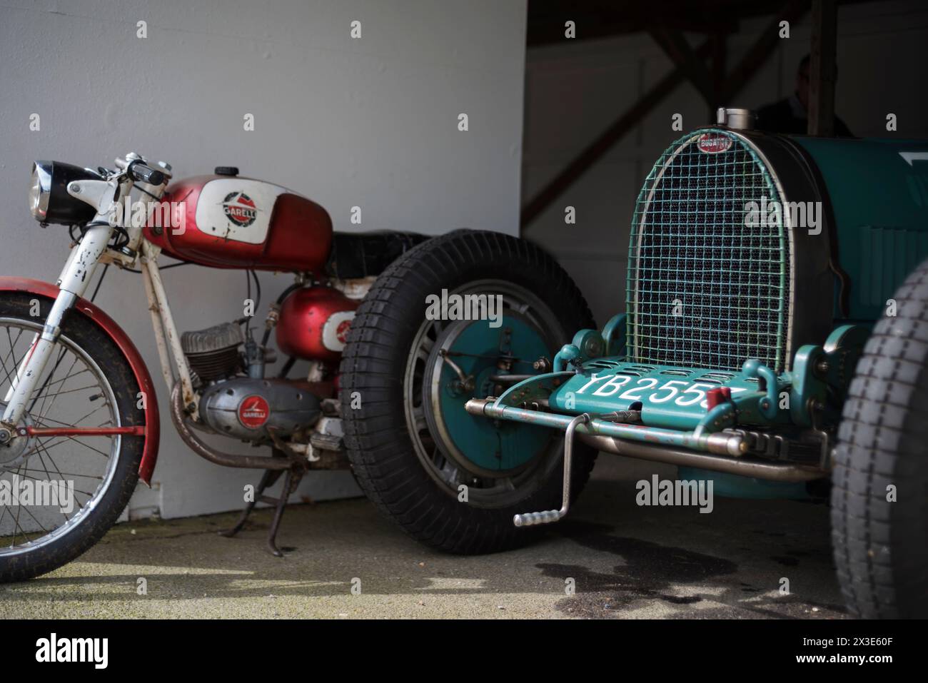 1928 Bugatti Type 35B of Niall Dyer,entrant in the Grover Williams Trophy at the 81st Members' Meeting, Goodwood Motor Racing Circuit, Chichester, UK Stock Photo