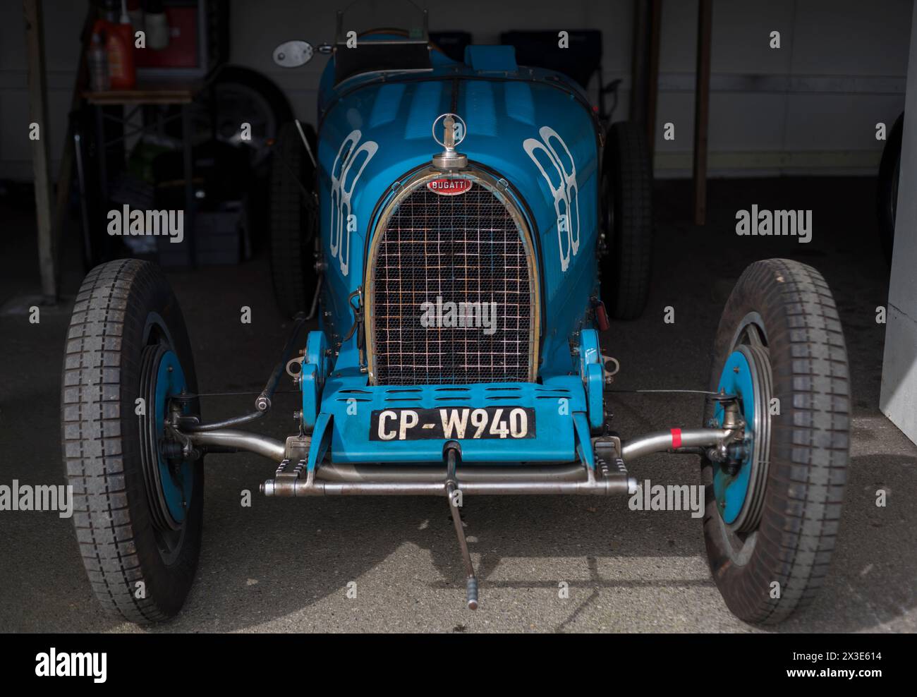 1927 Bugatti Type 35B of Gary Timms,entrant in the Grover Williams Trophy at the 81st Members' Meeting, Goodwood Motor Racing Circuit, Chichester, UK Stock Photo