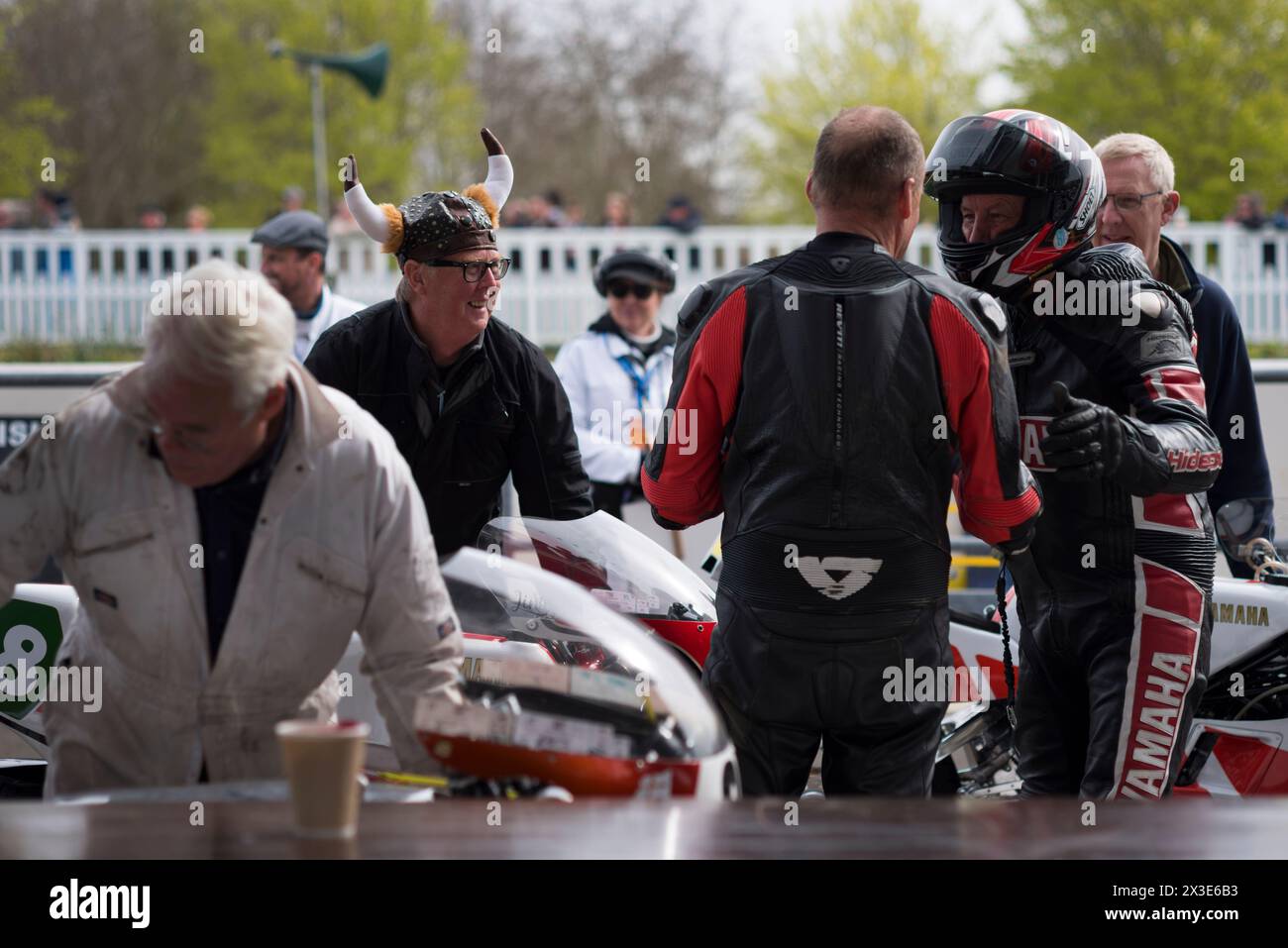1984 Yamaha TZ250L of Mark Linton, entrant in the Hailwood Trophy at