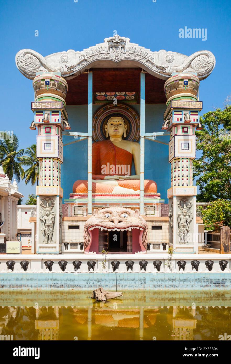 Angurukaramulla Temple is a buddhist temple in Negombo. Negombo is a major city on the west coast of Sri Lanka. Stock Photo