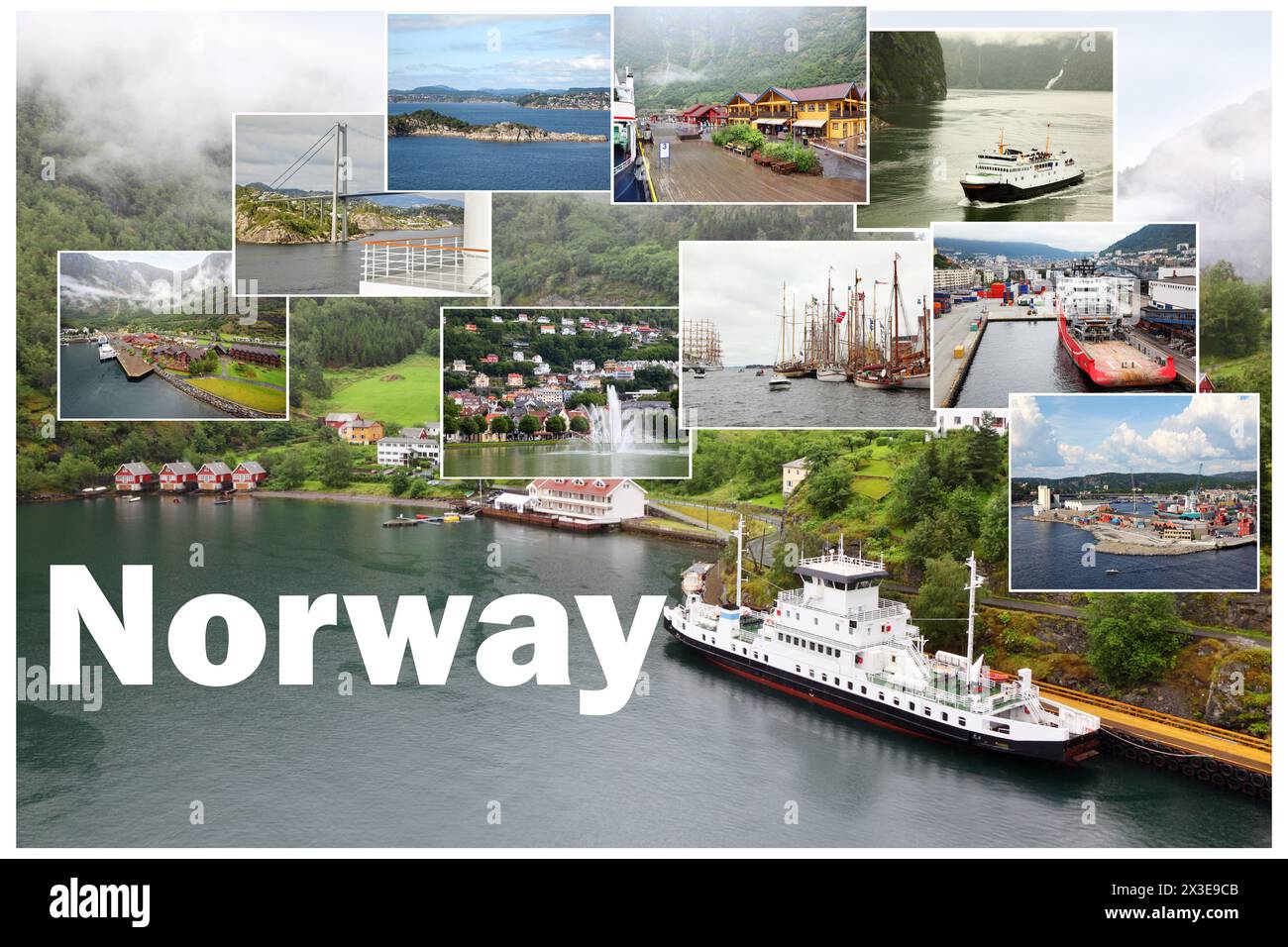 Fjords and mountains Cut Out Stock Images & Pictures - Alamy