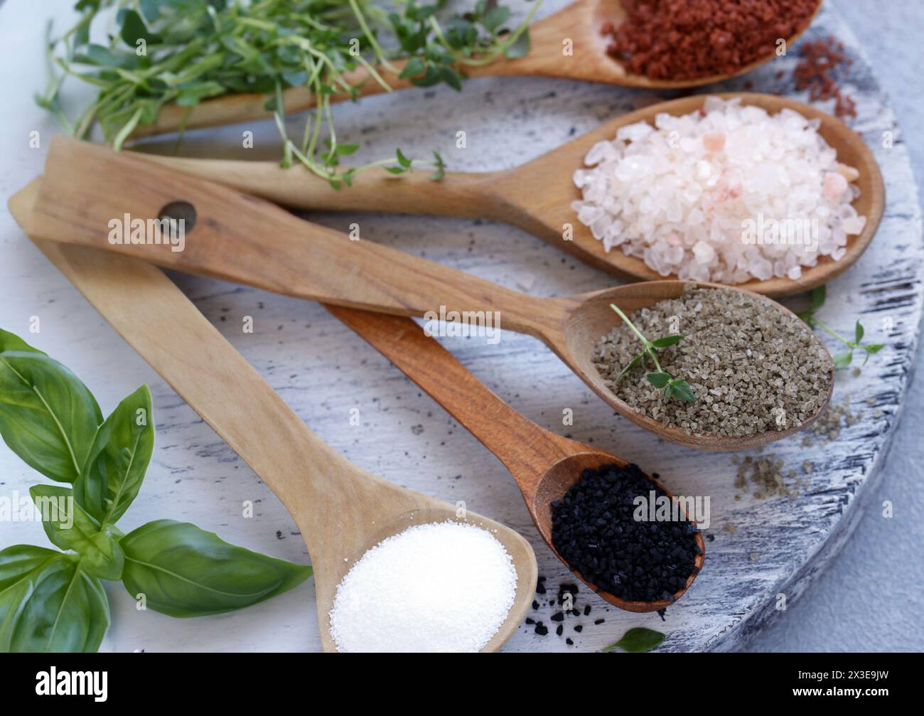 Salt varieties hi-res stock photography and images - Alamy
