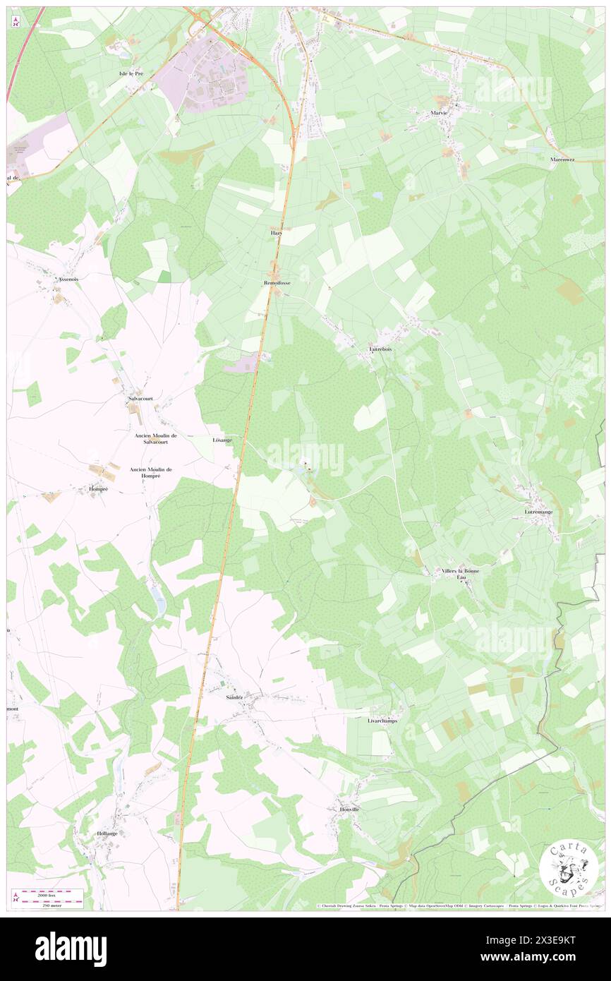 Losange, Province du Luxembourg, BE, Belgium, Wallonia, N 49 56' 49'', N 5 43' 17'', map, Cartascapes Map published in 2024. Explore Cartascapes, a map revealing Earth's diverse landscapes, cultures, and ecosystems. Journey through time and space, discovering the interconnectedness of our planet's past, present, and future. Stock Photo