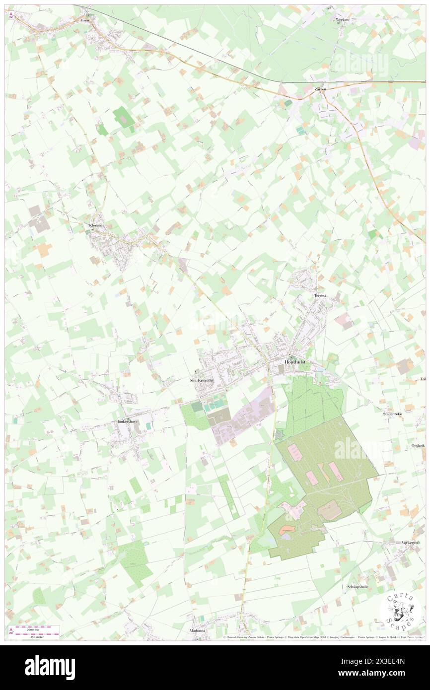 Hoogkwartier, Provincie West-Vlaanderen, BE, Belgium, Flanders, N 50 58' 59'', N 2 55' 59'', map, Cartascapes Map published in 2024. Explore Cartascapes, a map revealing Earth's diverse landscapes, cultures, and ecosystems. Journey through time and space, discovering the interconnectedness of our planet's past, present, and future. Stock Photo