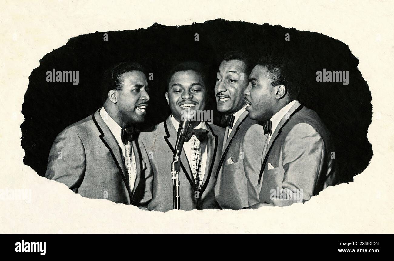 The Four Tops - - Vintage music label promotional picture - Photographer unknow, for editorial use only Stock Photo