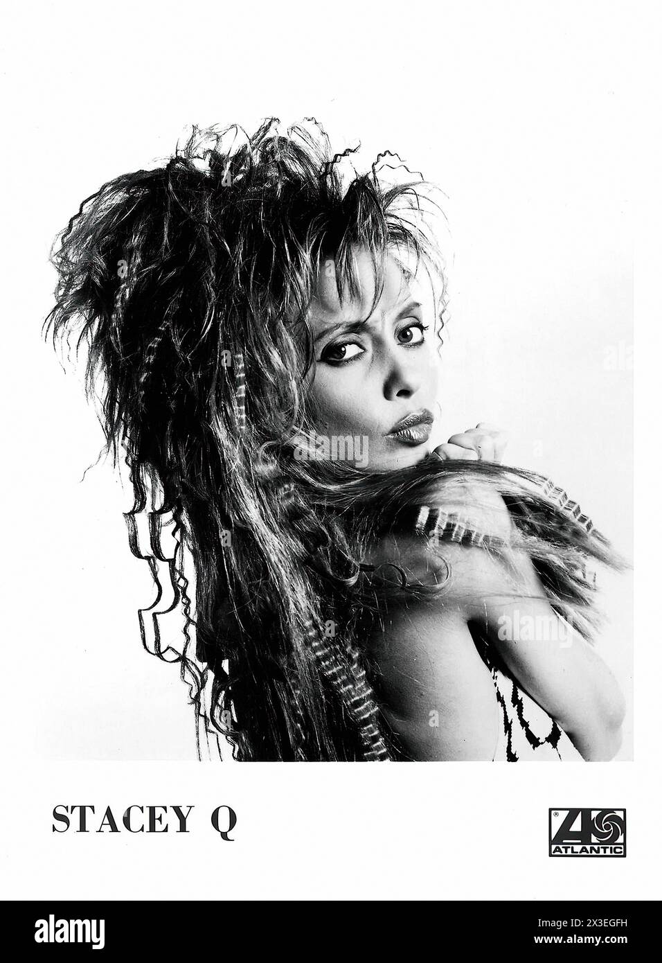 Stacey Q  - Vintage music label promotional picture - Photographer unknow, for editorial use only Stock Photo