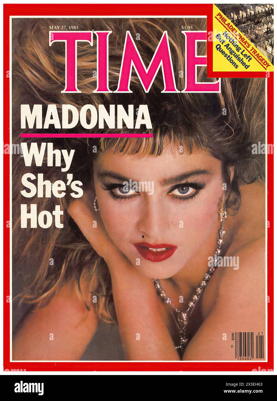 Madonna, Why She's Hot  - Vintage TIME Magazine cover 1985 Stock Photo