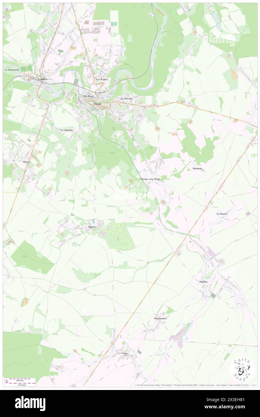 Notre-Dame de Tongres, Province du Hainaut, BE, Belgium, Wallonia, N 50 19' 0'', N 4 17' 59'', map, Cartascapes Map published in 2024. Explore Cartascapes, a map revealing Earth's diverse landscapes, cultures, and ecosystems. Journey through time and space, discovering the interconnectedness of our planet's past, present, and future. Stock Photo