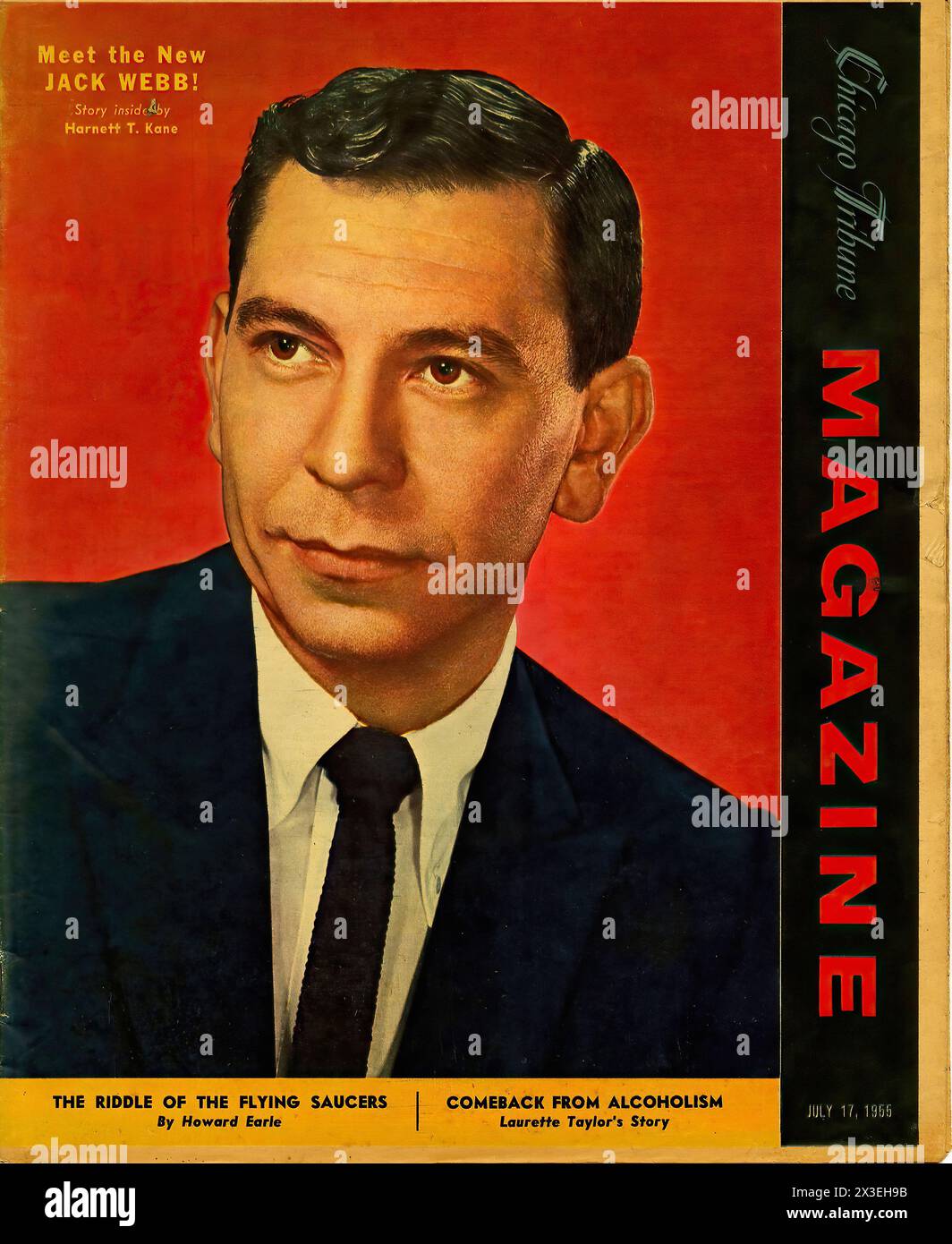 Meet the New Jack Webb! - Vintage american magazine cover Stock Photo