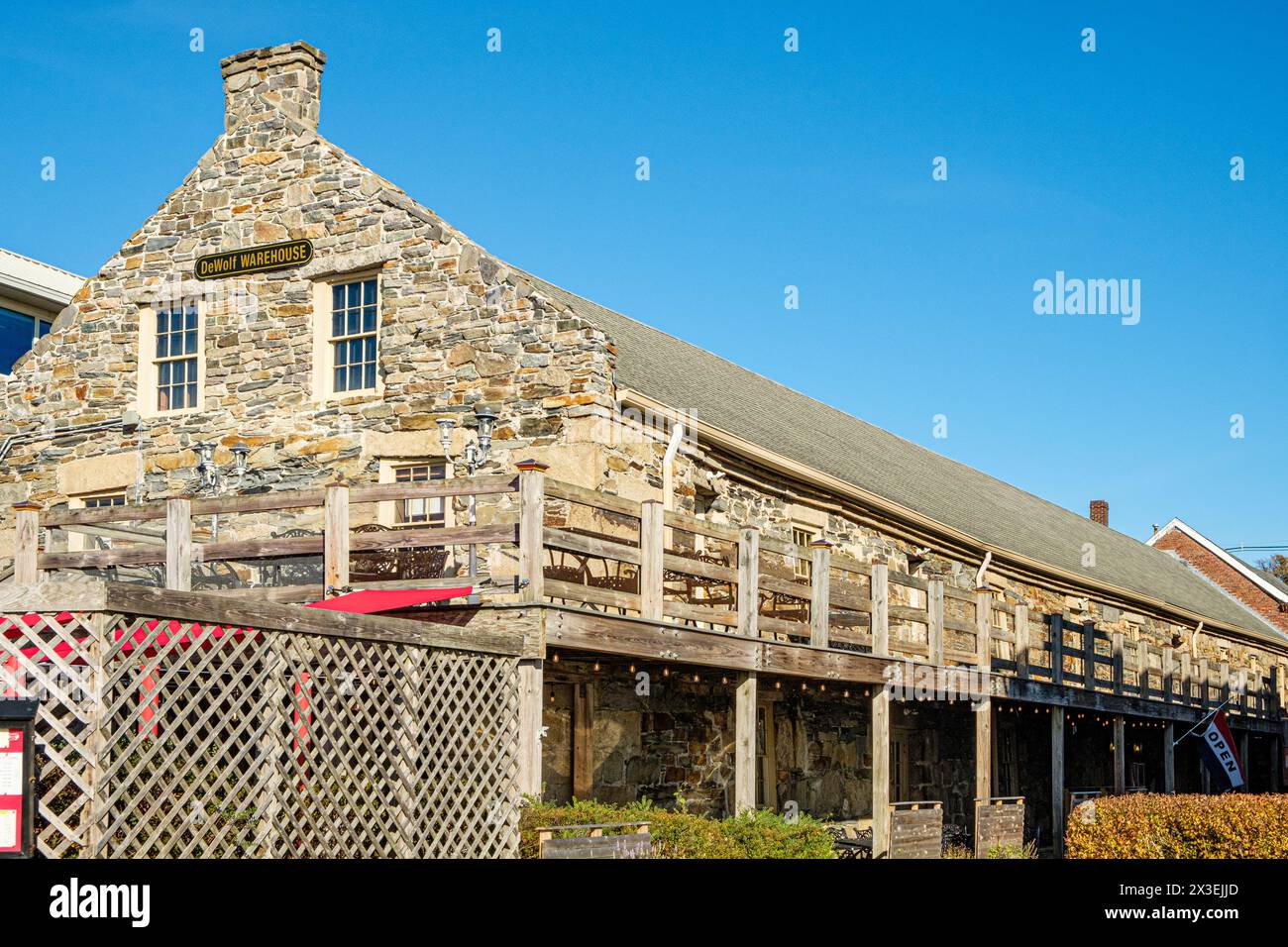 Old warehouse converted bar restaurant hires stock photography and