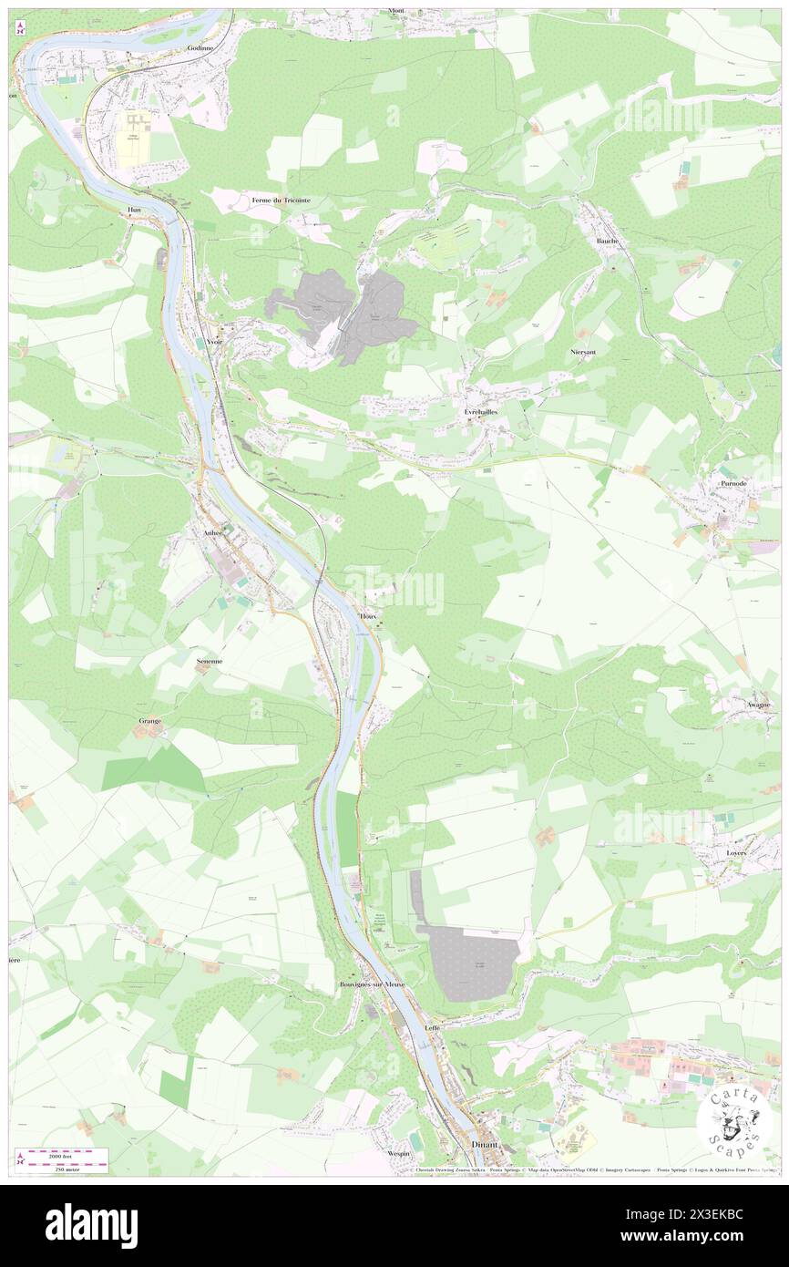 Ruines du Chateau de Poilvache, Province de Namur, BE, Belgium, Wallonia, N 50 18' 18'', N 4 54' 4'', map, Cartascapes Map published in 2024. Explore Cartascapes, a map revealing Earth's diverse landscapes, cultures, and ecosystems. Journey through time and space, discovering the interconnectedness of our planet's past, present, and future. Stock Photo