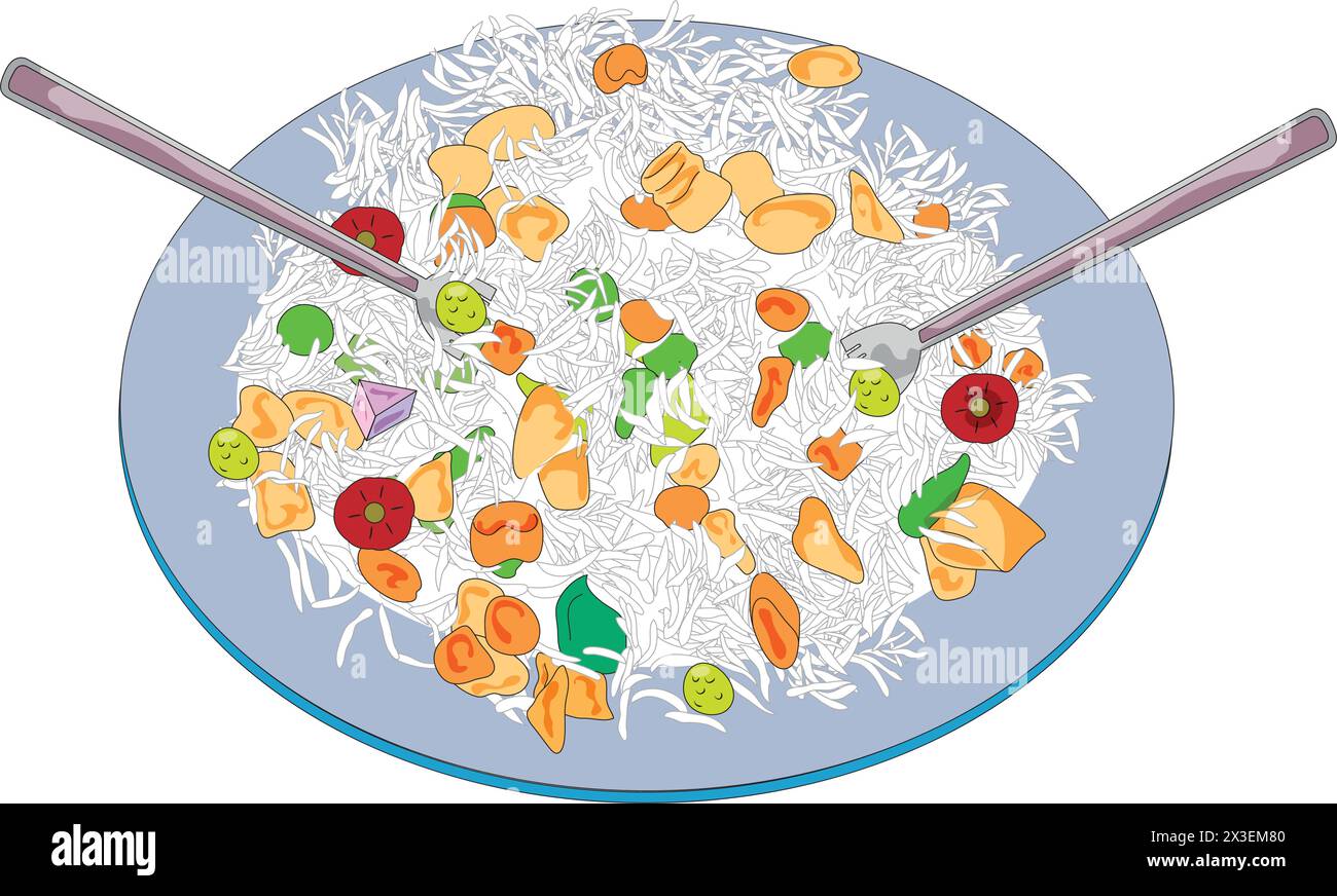 Healthy food vector illustration Stock Vector