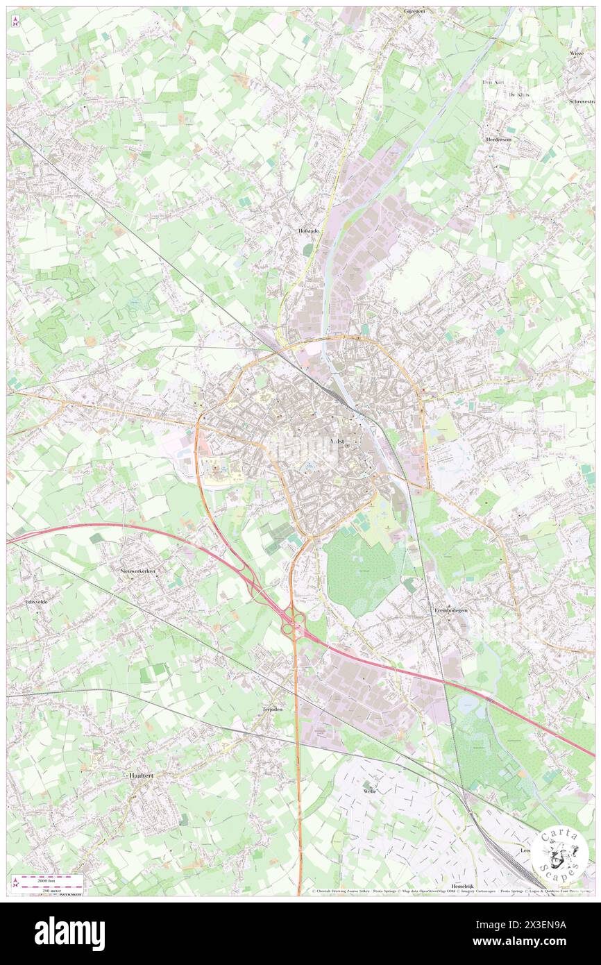 Hogeschool Gent - Departement Bedrijfskunde Aalst / Campus Aalst, Provincie Oost-Vlaanderen, BE, Belgium, Flanders, N 50 56' 13'', N 4 1' 59'', map, Cartascapes Map published in 2024. Explore Cartascapes, a map revealing Earth's diverse landscapes, cultures, and ecosystems. Journey through time and space, discovering the interconnectedness of our planet's past, present, and future. Stock Photo