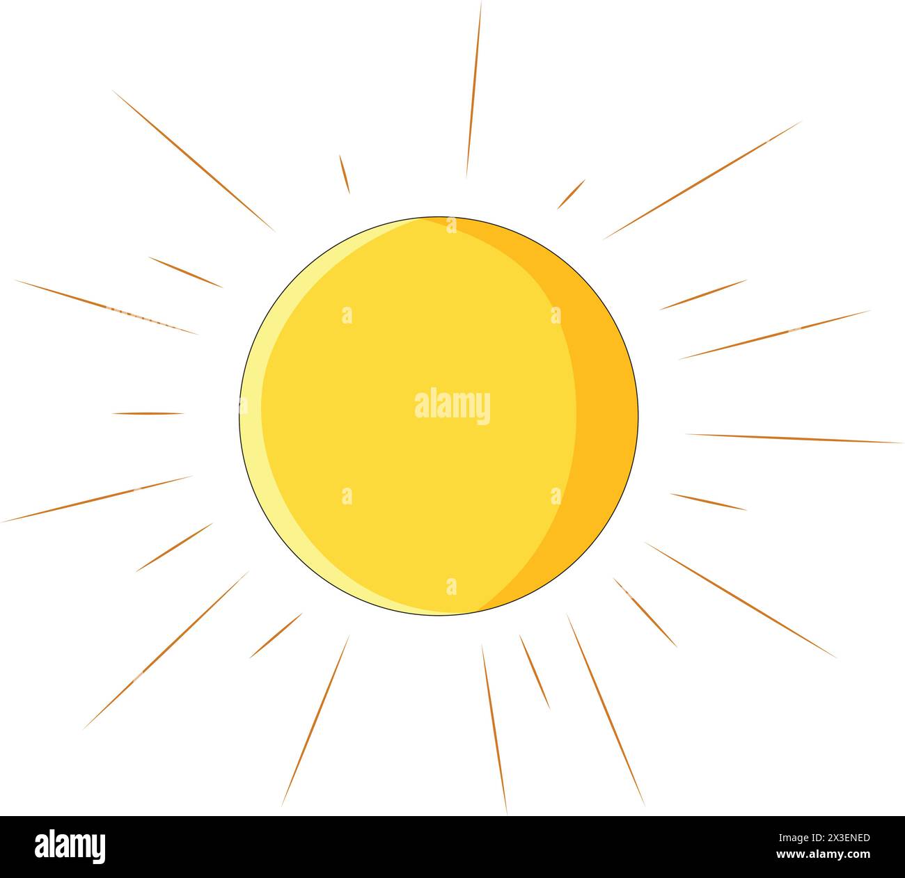 Sun vector illustration stock vector image art alamy