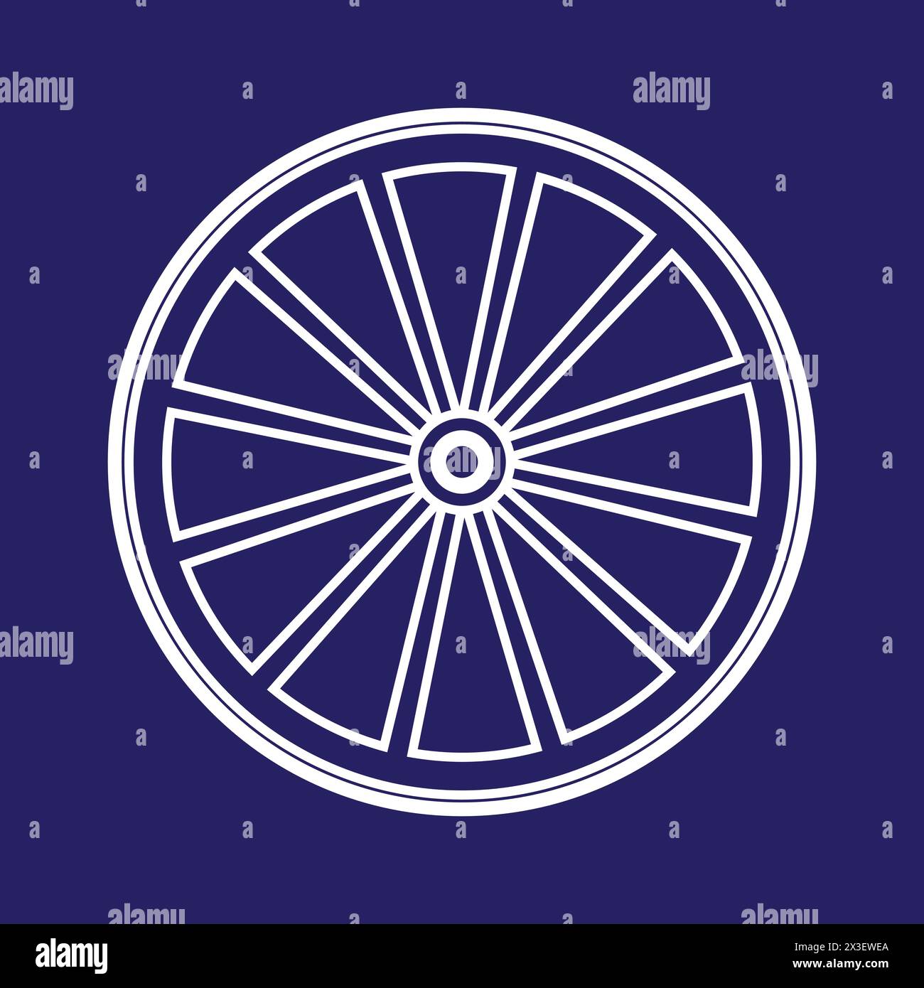 Wooden wheel icon vector illustration simple design Stock Vector Image ...