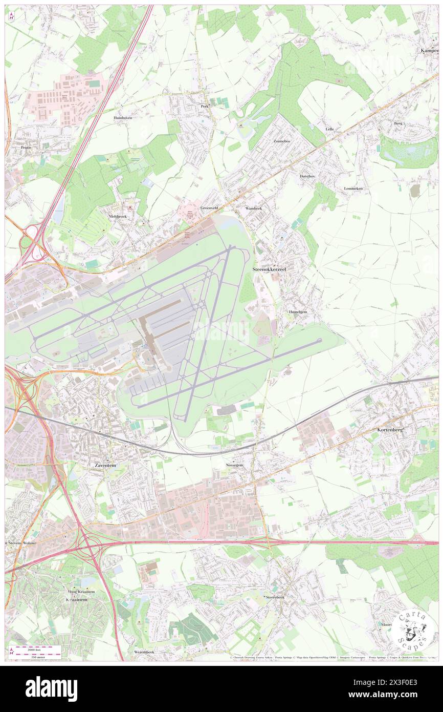 Melsbroek Bel Air Base, Provincie Vlaams-Brabant, BE, Belgium, Flanders, N 50 53' 59'', N 4 30' 0'', map, Cartascapes Map published in 2024. Explore Cartascapes, a map revealing Earth's diverse landscapes, cultures, and ecosystems. Journey through time and space, discovering the interconnectedness of our planet's past, present, and future. Stock Photo
