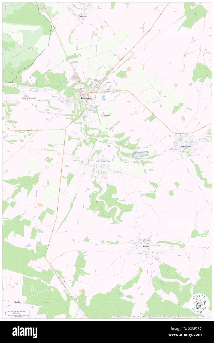 Solre-Saint-Gery, Province du Hainaut, BE, Belgium, Wallonia, N 50 12' 59'', N 4 14' 53'', map, Cartascapes Map published in 2024. Explore Cartascapes, a map revealing Earth's diverse landscapes, cultures, and ecosystems. Journey through time and space, discovering the interconnectedness of our planet's past, present, and future. Stock Photo