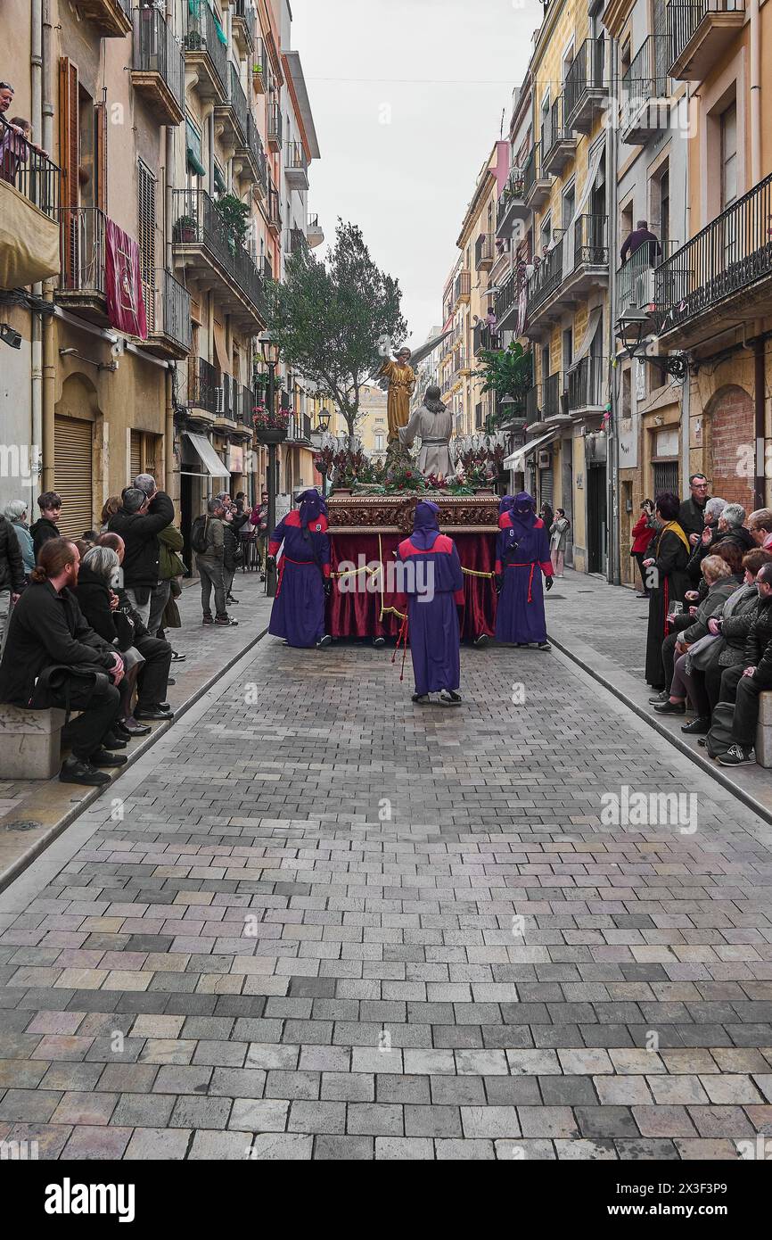Tarragona, Spain - April 26, 2024: Holy Week procession in Tarragona ...