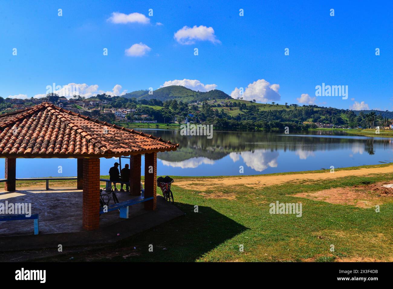 Guanabara Lake at Lambari town, famous by his mineral water that attracts many tourists, Minas Gerais Estate, Brazil Stock Photo