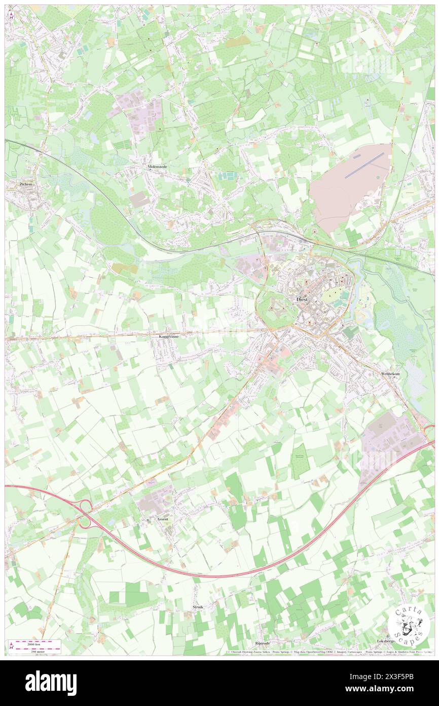 Safraanberg, Provincie Vlaams-Brabant, BE, Belgium, Flanders, N 50 58' 47'', N 5 1' 52'', map, Cartascapes Map published in 2024. Explore Cartascapes, a map revealing Earth's diverse landscapes, cultures, and ecosystems. Journey through time and space, discovering the interconnectedness of our planet's past, present, and future. Stock Photo