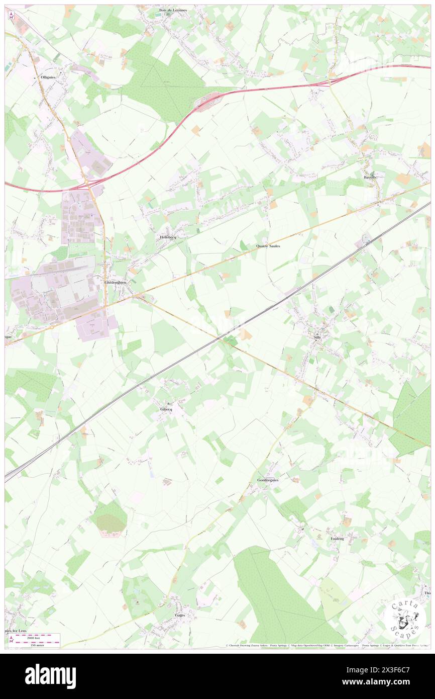Ferme du Marais, Province du Hainaut, BE, Belgium, Wallonia, N 50 38' 59'', N 3 53' 59'', map, Cartascapes Map published in 2024. Explore Cartascapes, a map revealing Earth's diverse landscapes, cultures, and ecosystems. Journey through time and space, discovering the interconnectedness of our planet's past, present, and future. Stock Photo
