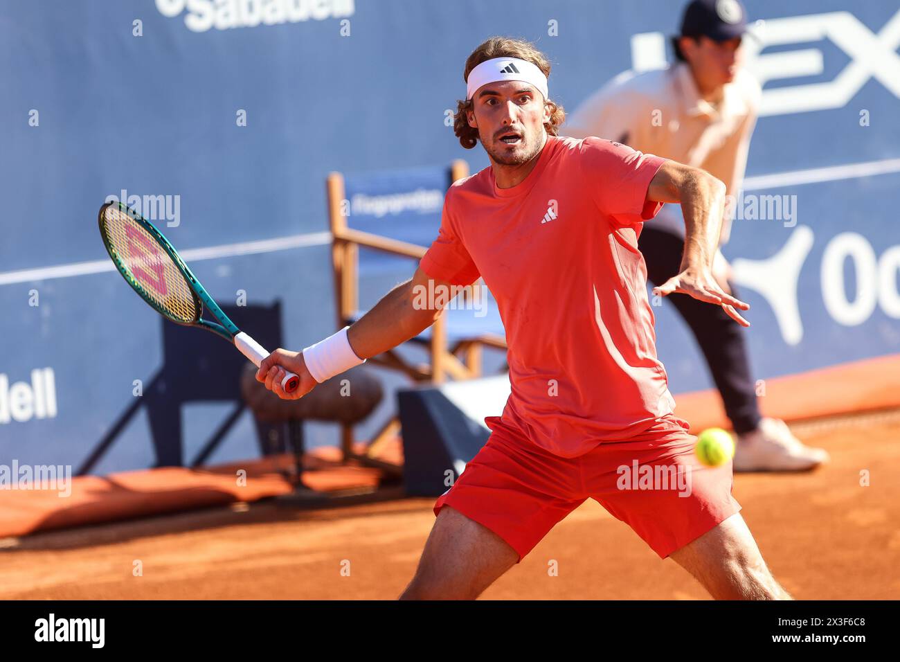 Barcelona, Spain. April 19th, 2024. Tennis player Stefanos Tsitsipas