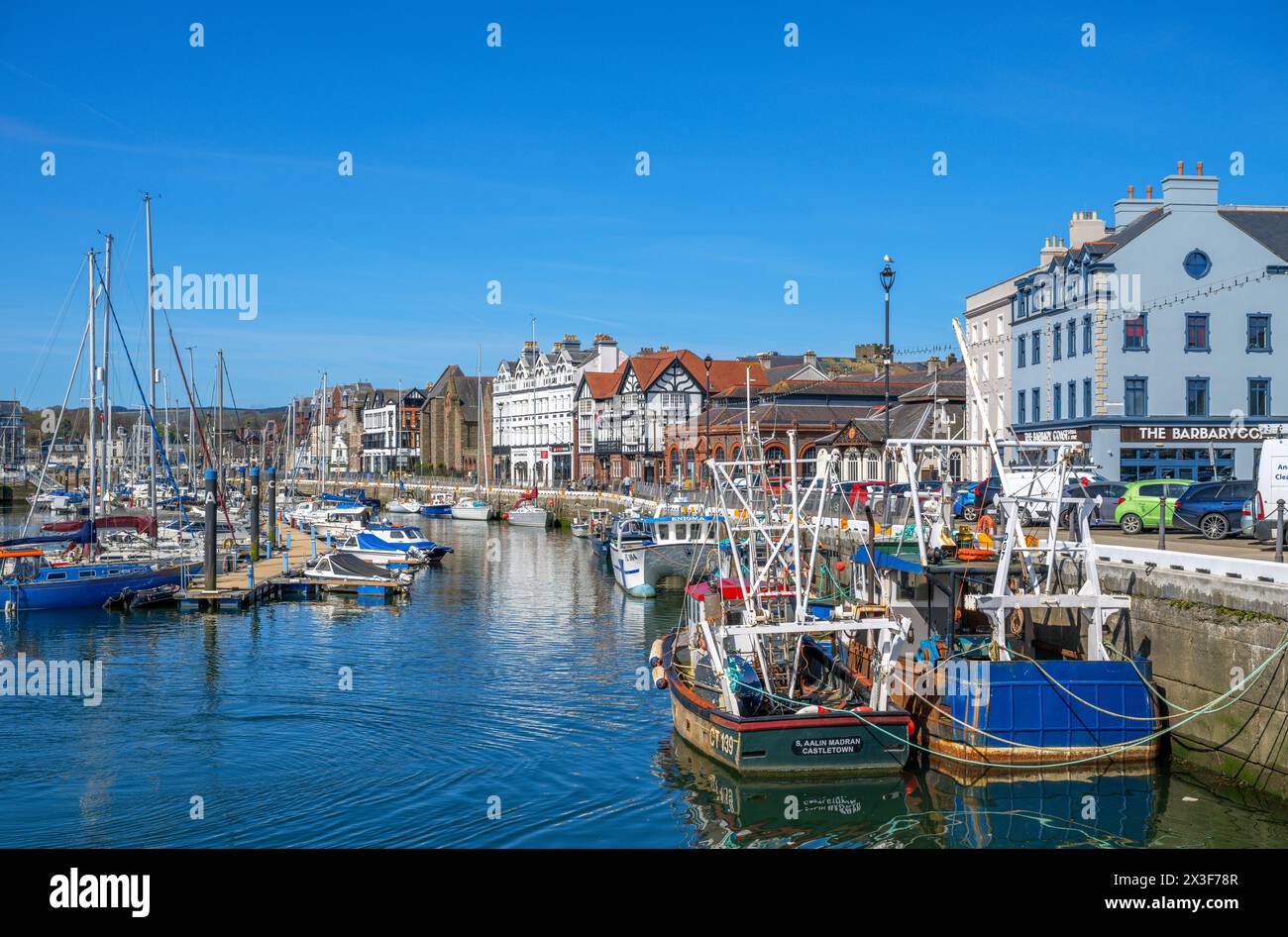Harbour and Marina in Douglas, Isle of Man, England, UK Stock Photo