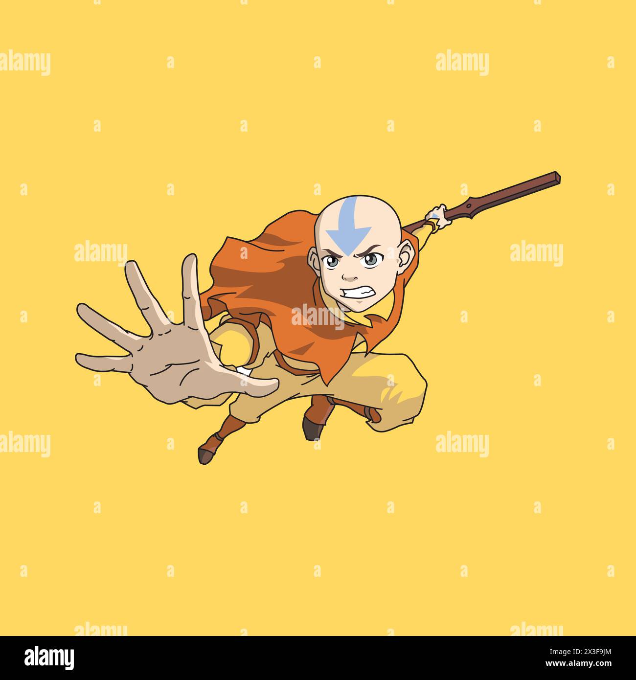 Avatar the legend of aang vector illustration Stock Vector