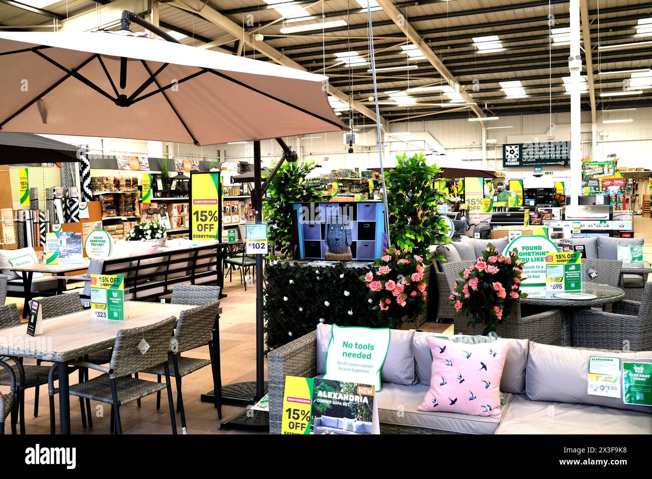 homebase DIY store(interior),herne bay, thanet,east kent,uk april 2024 Stock Photo