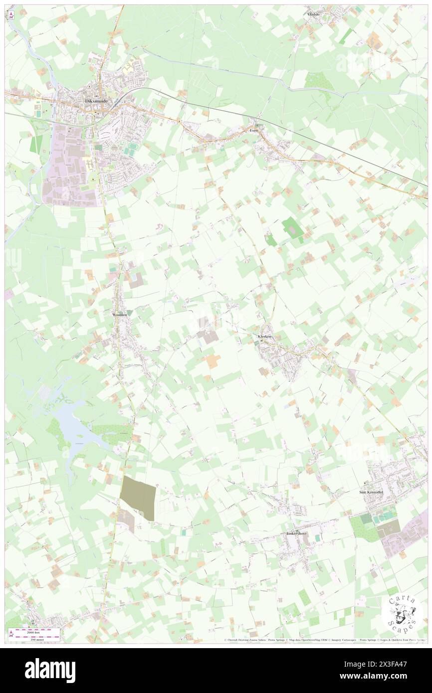 Sint-Pieters, Provincie West-Vlaanderen, BE, Belgium, Flanders, N 50 59' 59'', N 2 53' 35'', map, Cartascapes Map published in 2024. Explore Cartascapes, a map revealing Earth's diverse landscapes, cultures, and ecosystems. Journey through time and space, discovering the interconnectedness of our planet's past, present, and future. Stock Photo