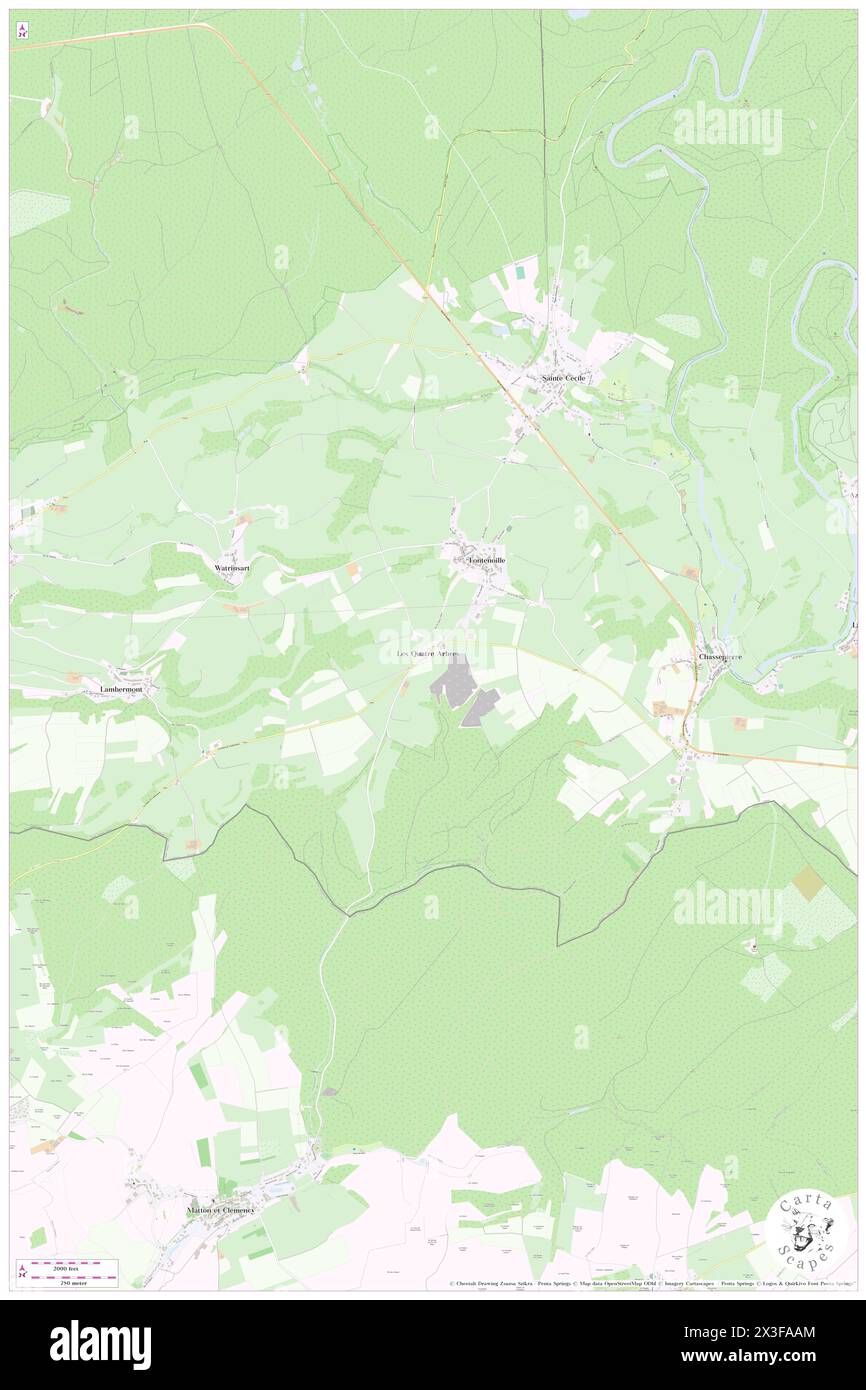 Les Quatre Arbres, Province du Luxembourg, BE, Belgium, Wallonia, N 49 42' 29'', N 5 13' 41'', map, Cartascapes Map published in 2024. Explore Cartascapes, a map revealing Earth's diverse landscapes, cultures, and ecosystems. Journey through time and space, discovering the interconnectedness of our planet's past, present, and future. Stock Photo