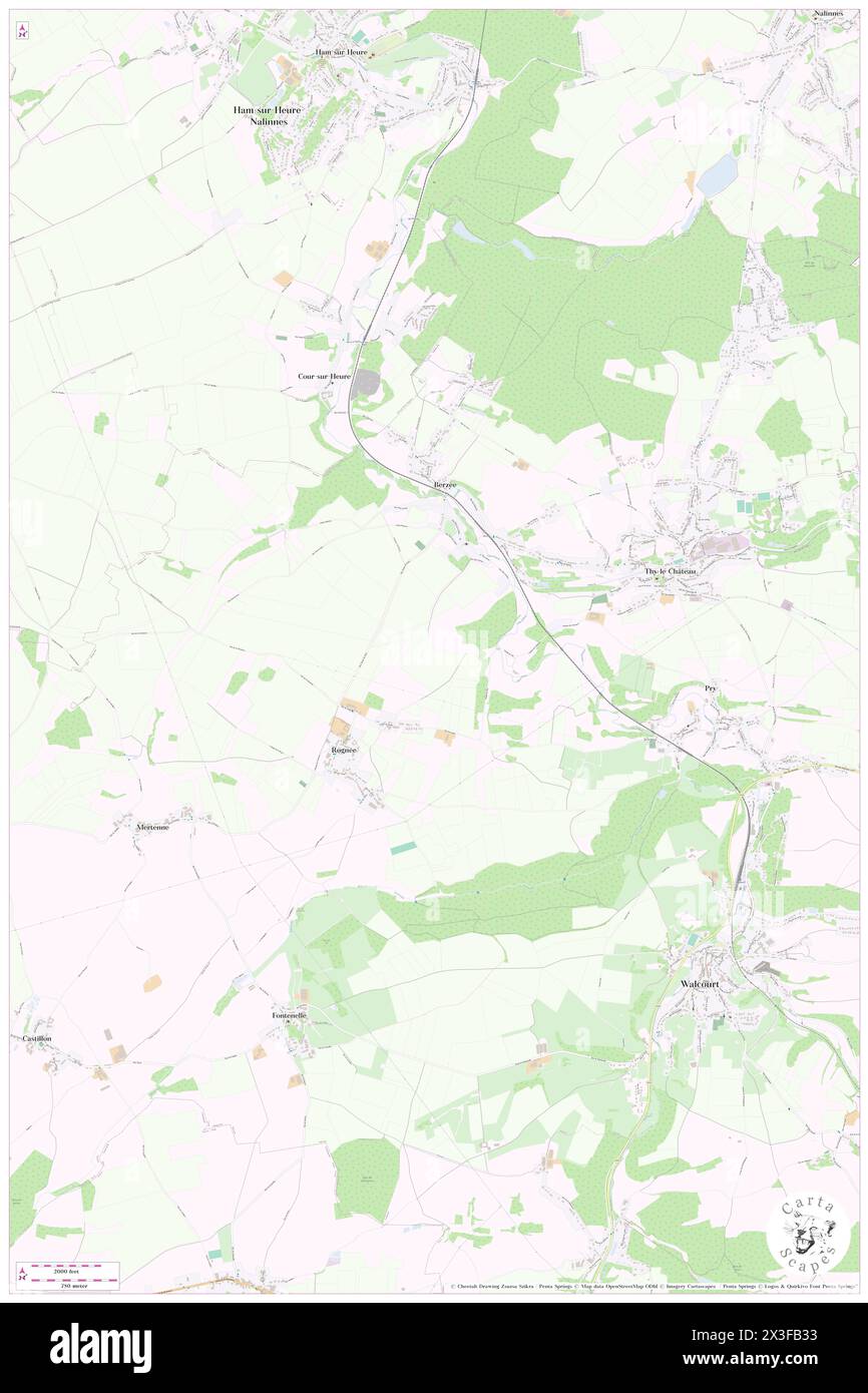 Les Villez, Province de Namur, BE, Belgium, Wallonia, N 50 16' 35'', N 4 23' 59'', map, Cartascapes Map published in 2024. Explore Cartascapes, a map revealing Earth's diverse landscapes, cultures, and ecosystems. Journey through time and space, discovering the interconnectedness of our planet's past, present, and future. Stock Photo