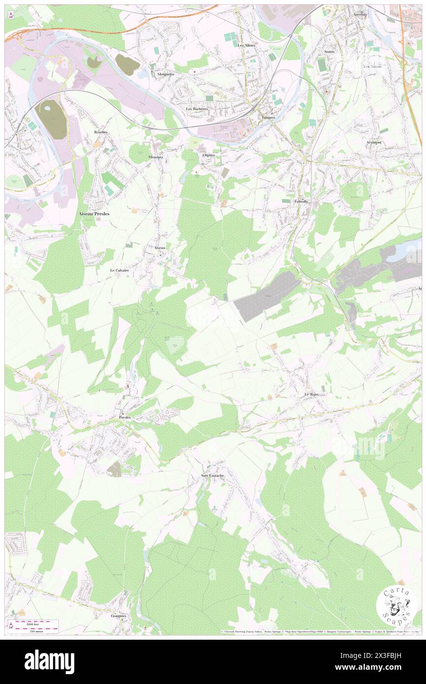 Lotria, Province de Namur, BE, Belgium, Wallonia, N 50 23' 59'', N 4 35' 59'', map, Cartascapes Map published in 2024. Explore Cartascapes, a map revealing Earth's diverse landscapes, cultures, and ecosystems. Journey through time and space, discovering the interconnectedness of our planet's past, present, and future. Stock Photo