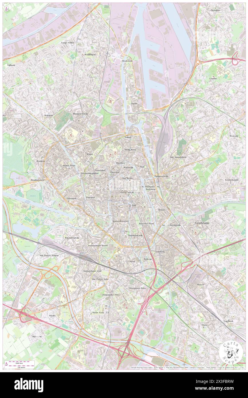Hogeschool Gent - Departement Conservatorium / Conservatorium, Provincie Oost-Vlaanderen, BE, Belgium, Flanders, N 51 3' 15'', N 3 43' 35'', map, Cartascapes Map published in 2024. Explore Cartascapes, a map revealing Earth's diverse landscapes, cultures, and ecosystems. Journey through time and space, discovering the interconnectedness of our planet's past, present, and future. Stock Photo