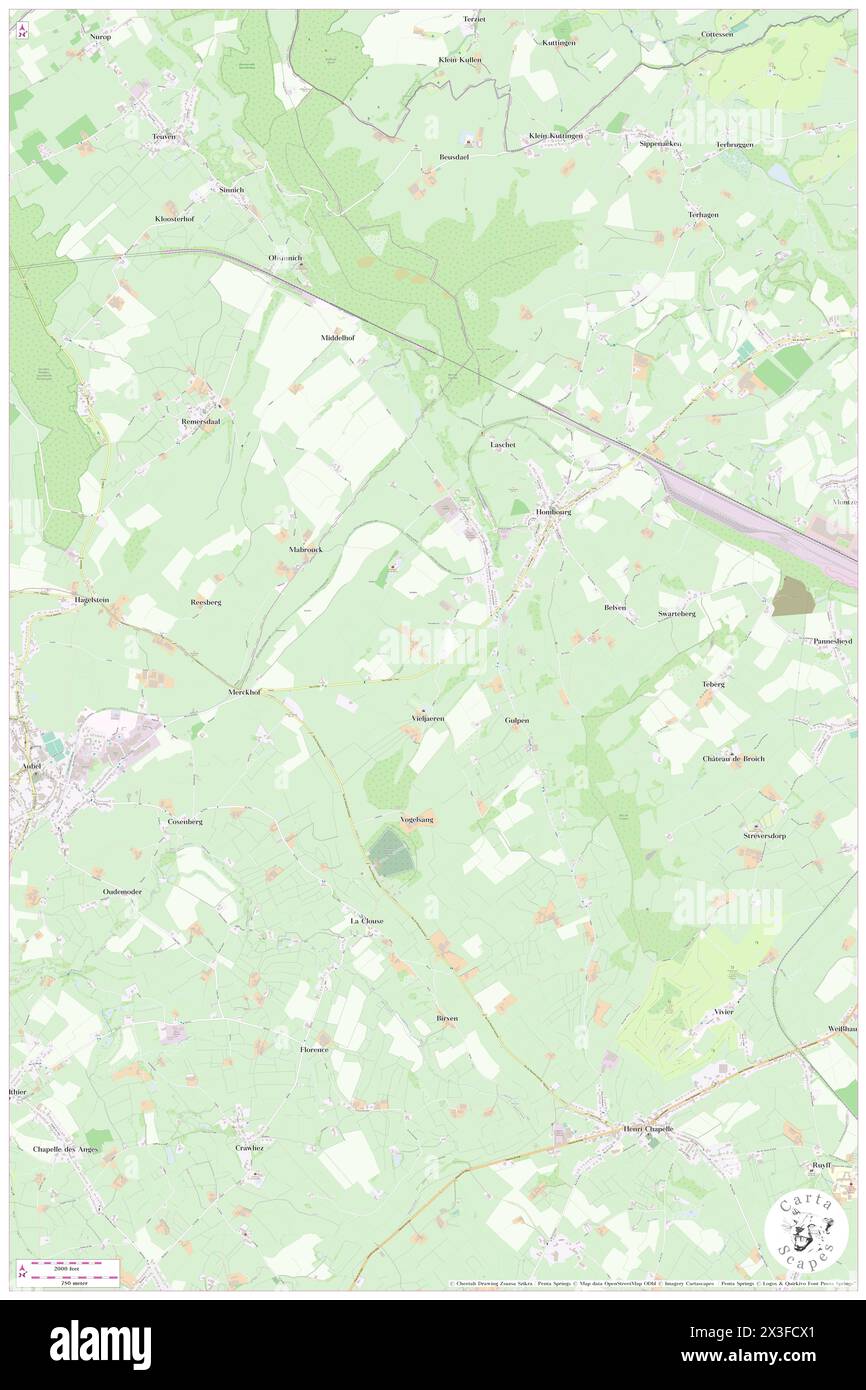 Chevemont, Province de Liège, BE, Belgium, Wallonia, N 50 42' 46'', N 5 54' 22'', map, Cartascapes Map published in 2024. Explore Cartascapes, a map revealing Earth's diverse landscapes, cultures, and ecosystems. Journey through time and space, discovering the interconnectedness of our planet's past, present, and future. Stock Photo