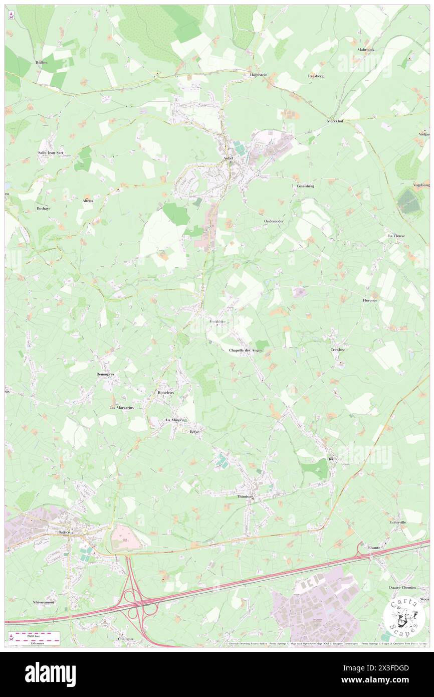 Froidthier, Province de Liège, BE, Belgium, Wallonia, N 50 40' 44'', N 5 51' 21'', map, Cartascapes Map published in 2024. Explore Cartascapes, a map revealing Earth's diverse landscapes, cultures, and ecosystems. Journey through time and space, discovering the interconnectedness of our planet's past, present, and future. Stock Photo
