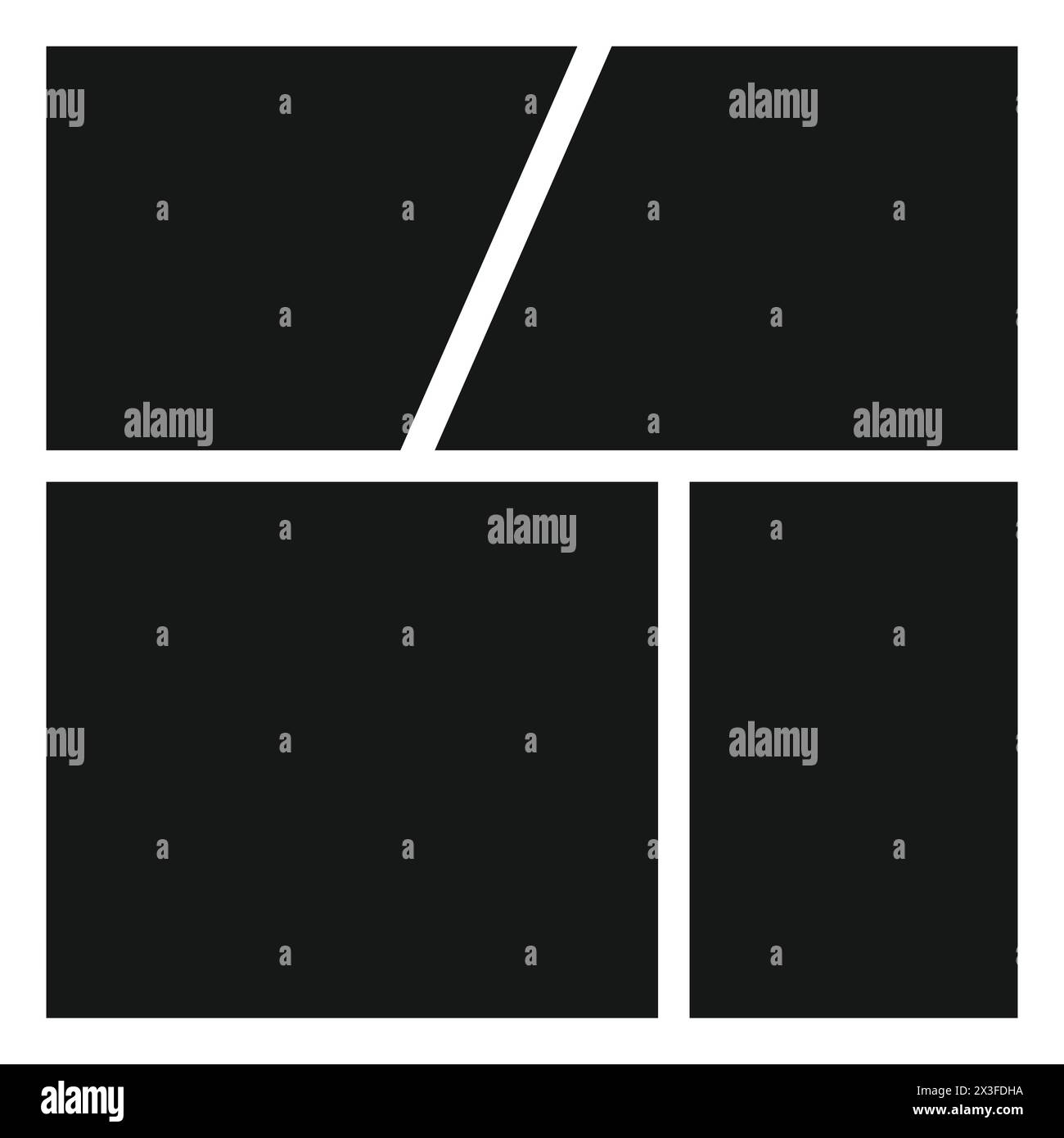 Vector collage for photos. Picture frame. Collage Frames Vector Comic