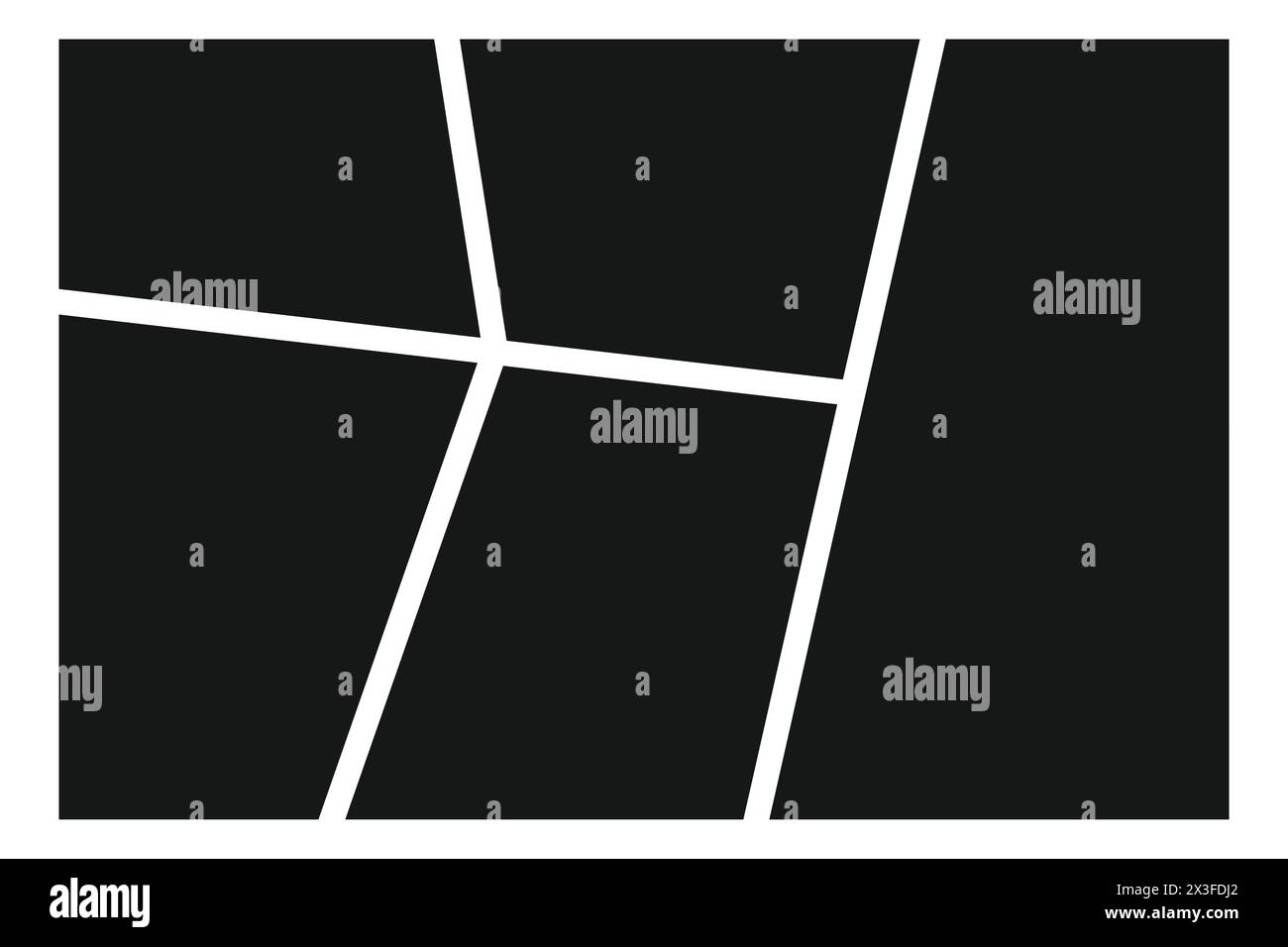 Vector collage for photos. Picture frame. Collage Frames Vector Comic